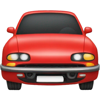 Red car front emoji
