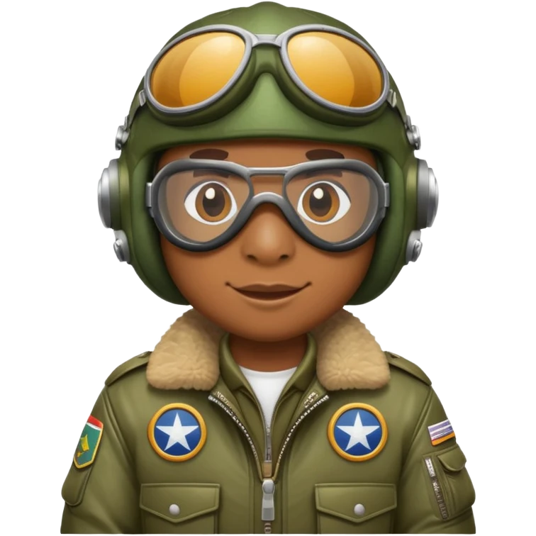 crocodile bomber pilot with goggles and a bomber jacket emoji