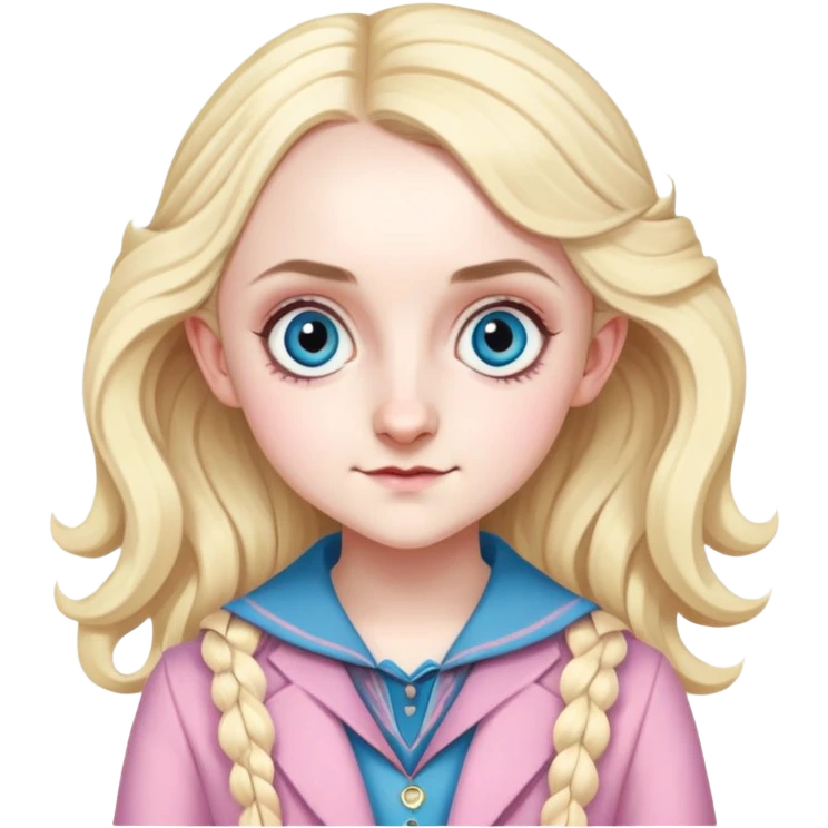 Evanna Lynch is Luna Lovegood in harry potter emoji