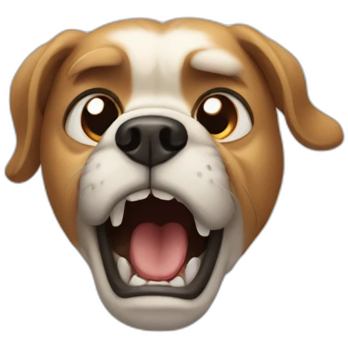 angry dog emoji