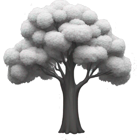 tree minimal monochrome emoji
