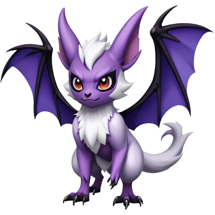 Absol-Noibat-Noivern-Hybrid (Full body) emoji