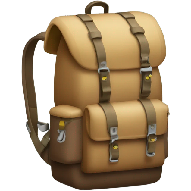 Camping backpack emoji