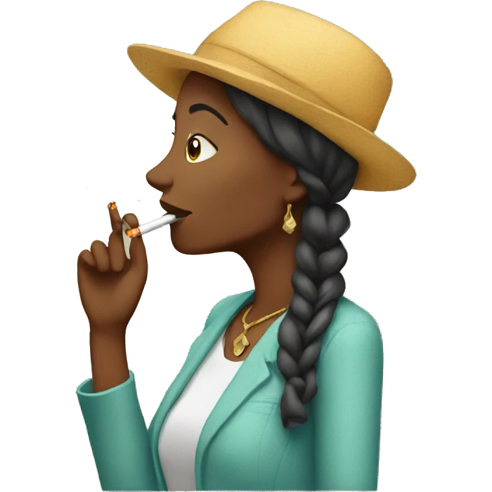Woman smoking  emoji
