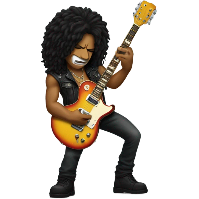 Slash playing guitar emoji