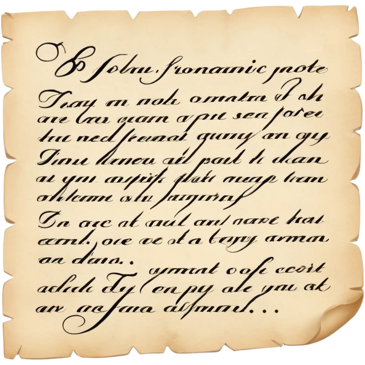 Romantic note emoji
