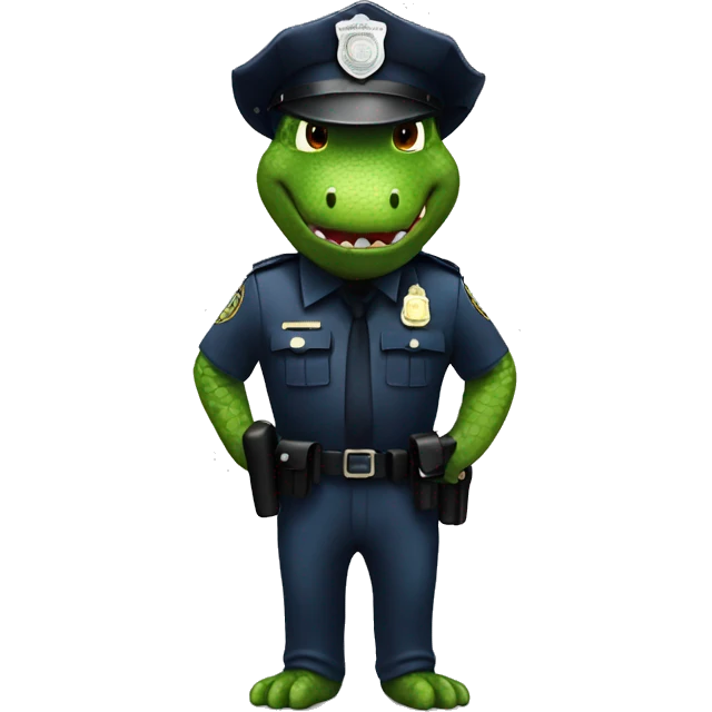 Crocrodile cop emoji