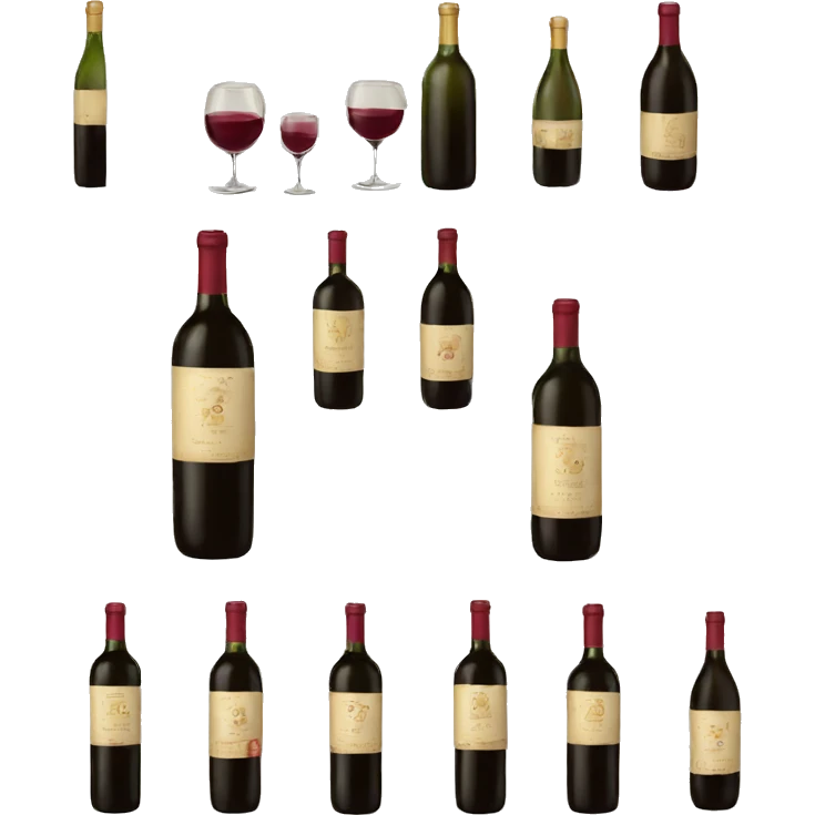bouteille de vin emoji