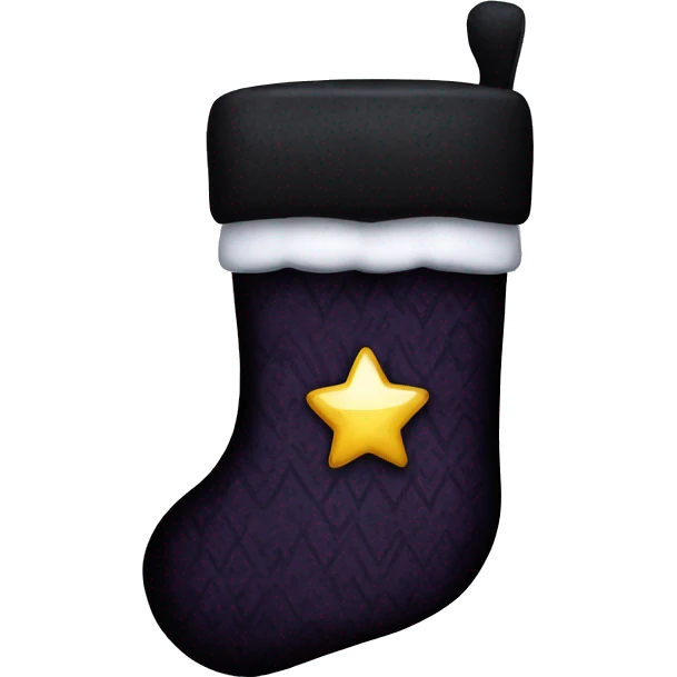 Gothic Christmas stocking emoji