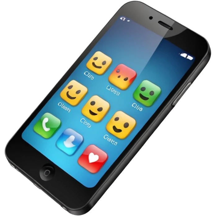 celular con llamada que diga "cliente 1" emoji