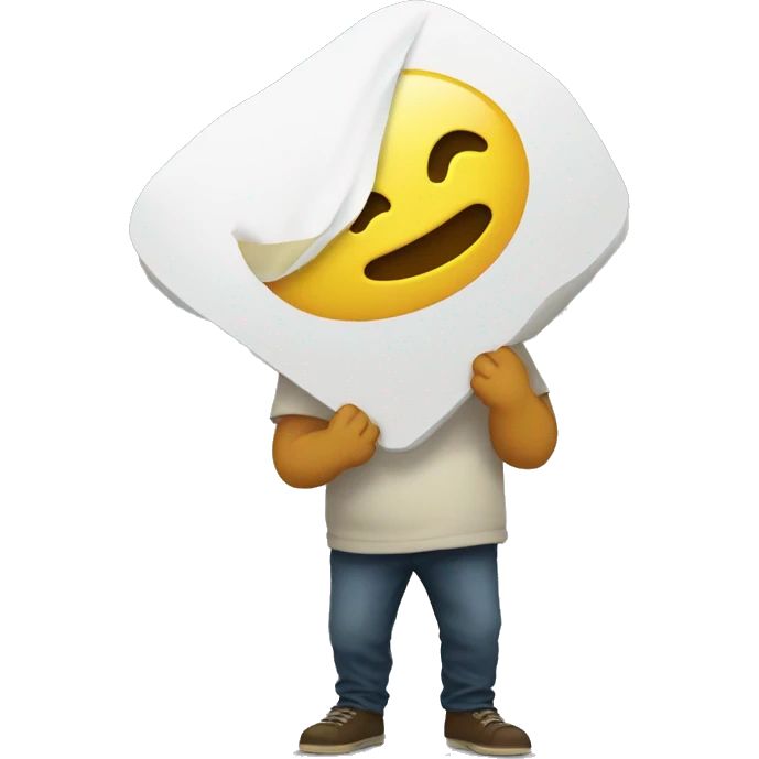 blob holding a sign that says DAMMIT DAN emoji