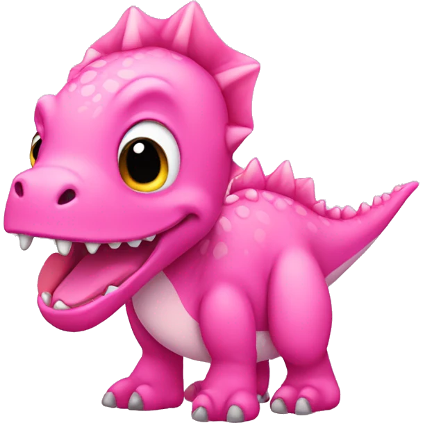 Pink girly Dinosaur emoji emoji