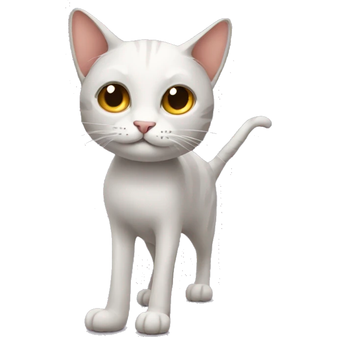 Cat with long legs emoji