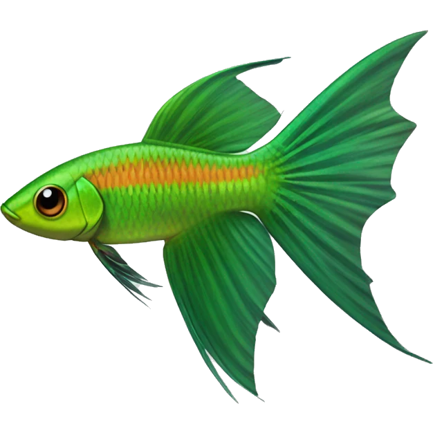Green Swordtail (Eng.), Pez Espada emoji