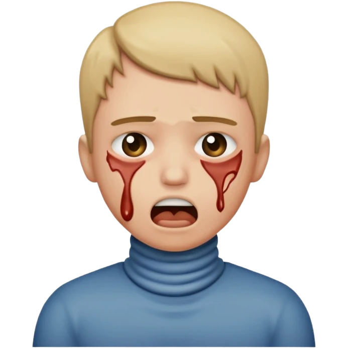 A person choking them selves  emoji