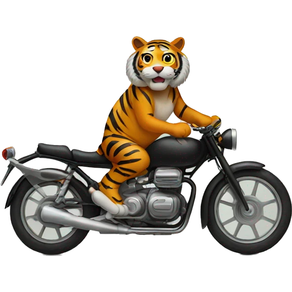 Tiger on a Bike emoji