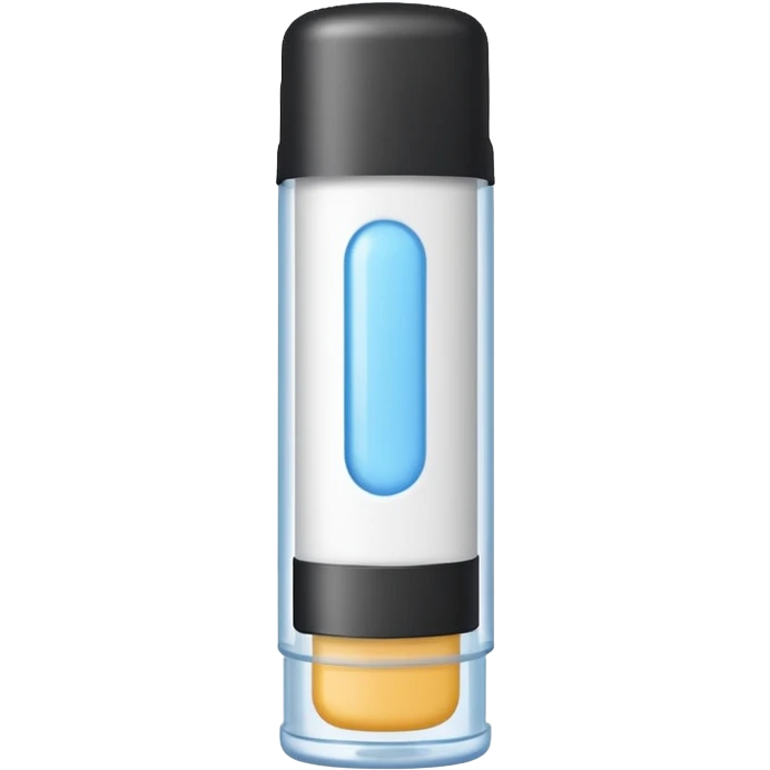 glue stick with a bit of glue showing emoji