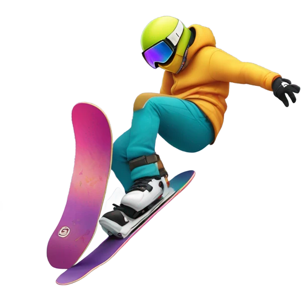 Backflip on a snowboard  emoji