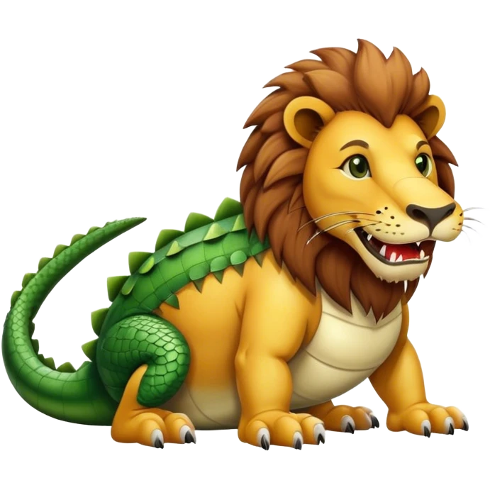 Lion with a body of an alligator  emoji