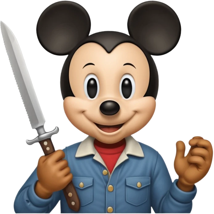Knife in hand micky emoji