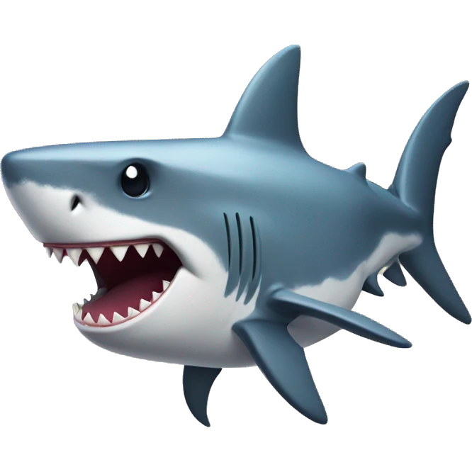 Cool shark emoji