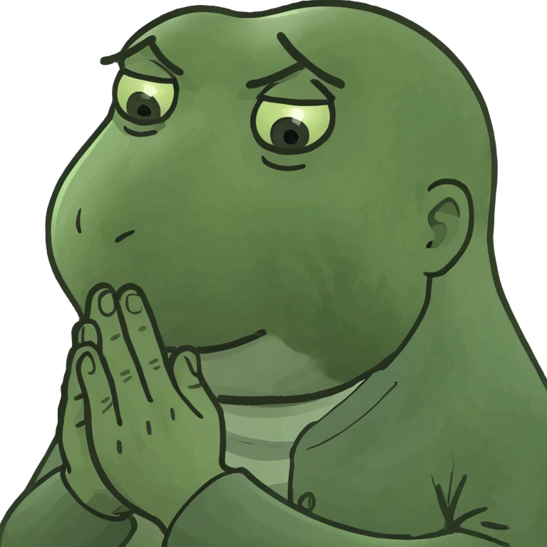 Sad face pray hands emoji