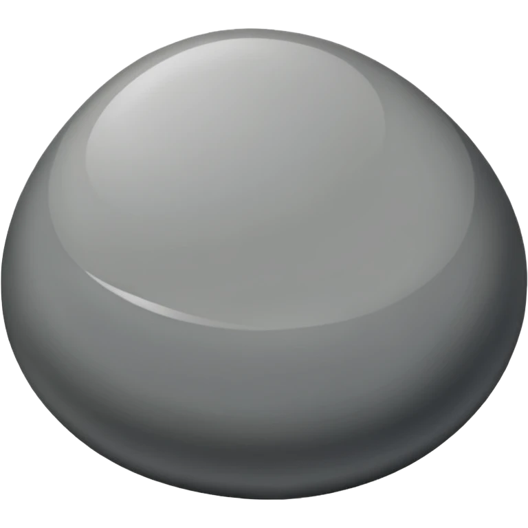 a round shaped stone emoji