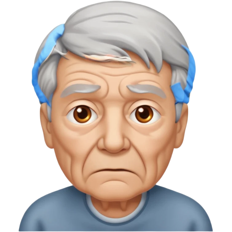 idoso confuso emoji