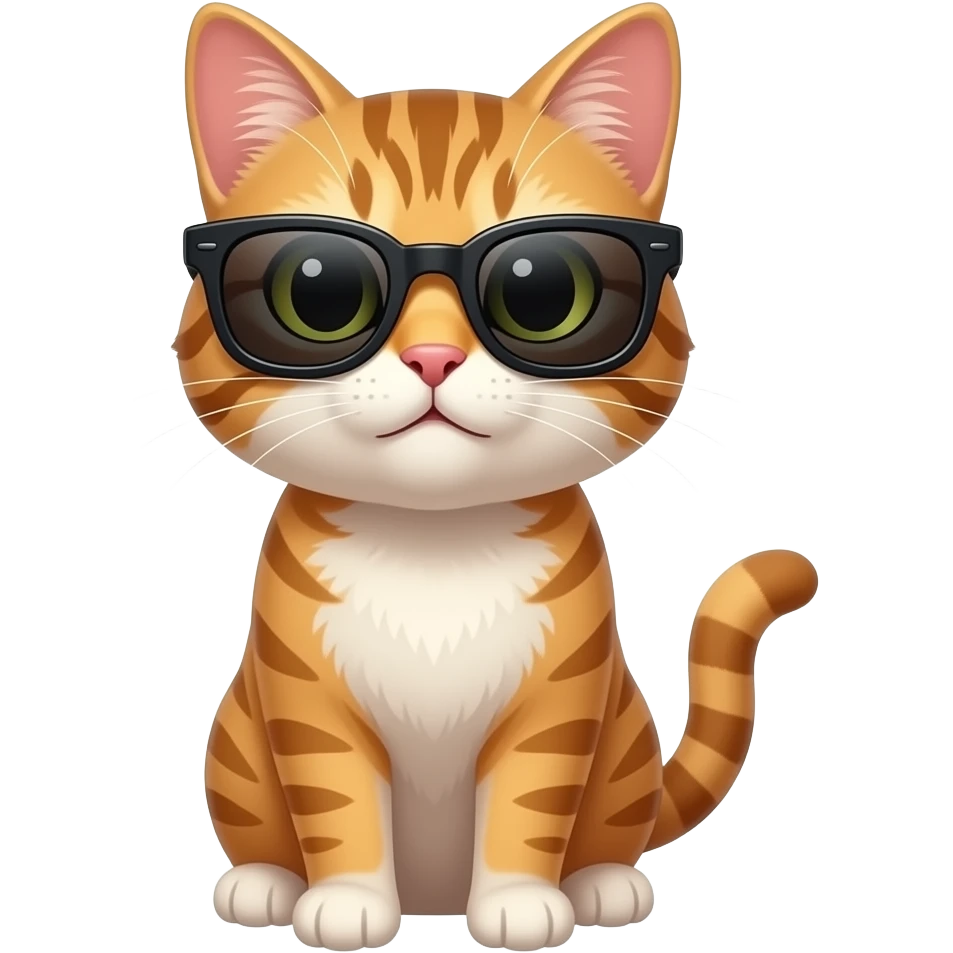 Cat wearing sunglasses emoji