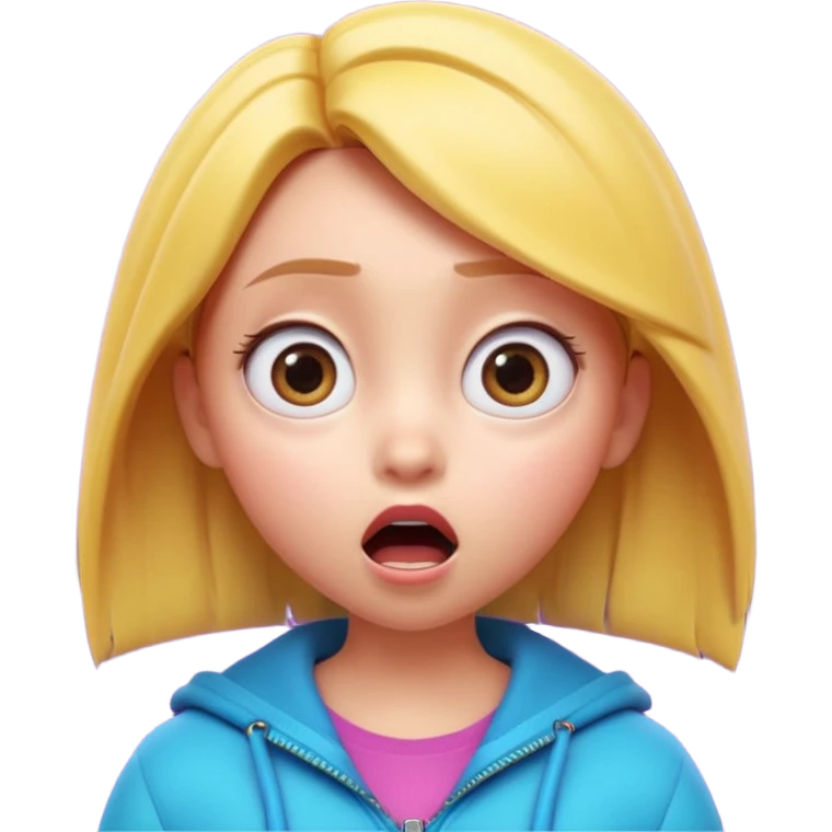 3D cartoon girl, pixar style, surprised expression, mouth closed with zipper, big eyes, vibrant colors, dramatic lighting, dark background, youtube thumbnail style, ultra detailed, high quality, sharp focus, 16:9, 4k
b emoji