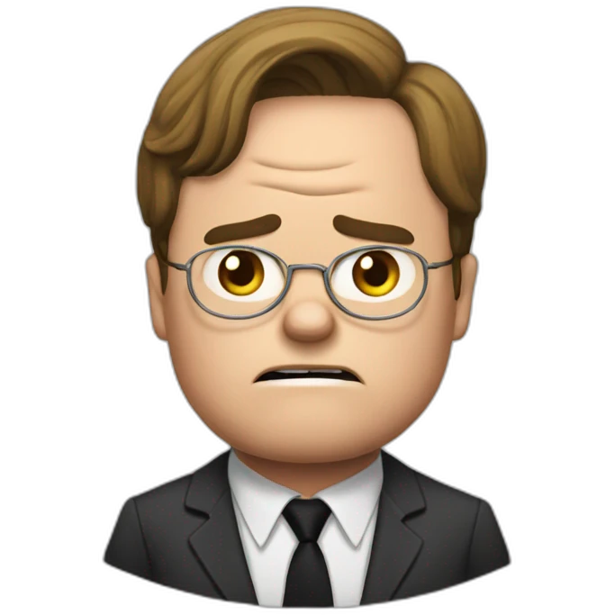 Angry Dwight Schrute emoji