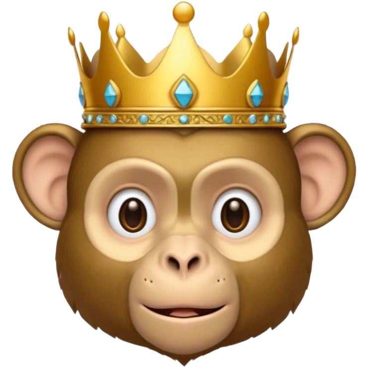 monkey crown emoji