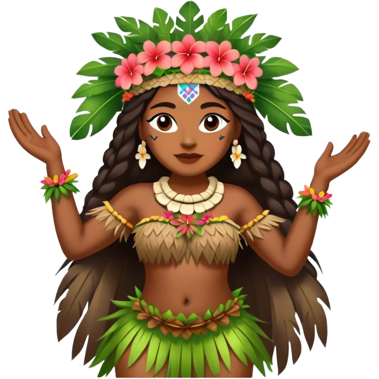 une danseuse polynésienne emoji