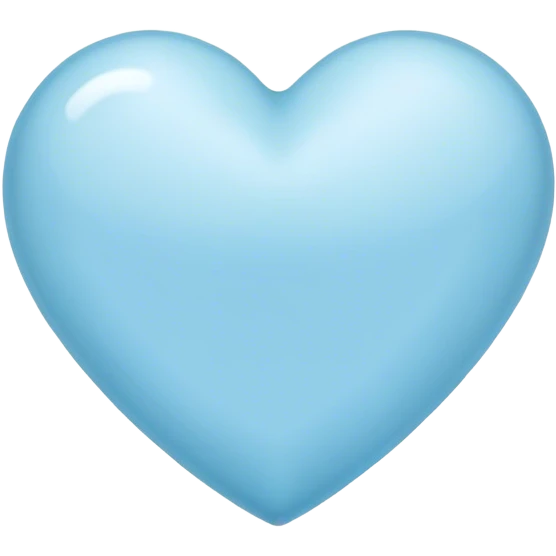 Light blue heart emoji