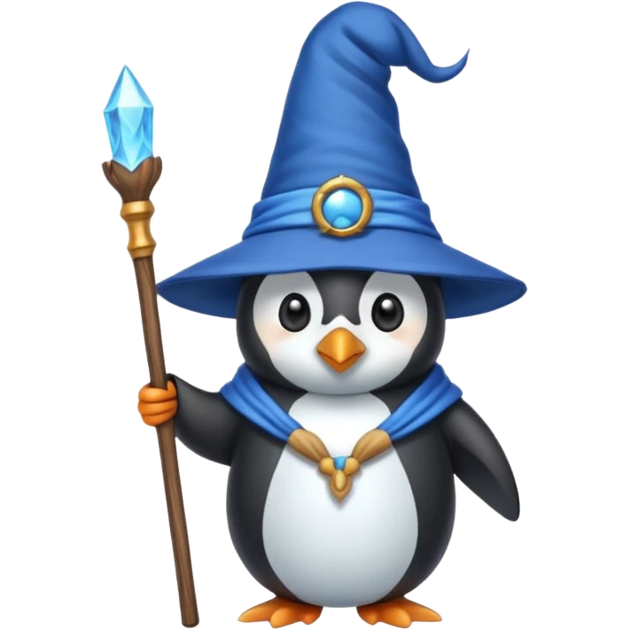 Penguin Wizard emoji