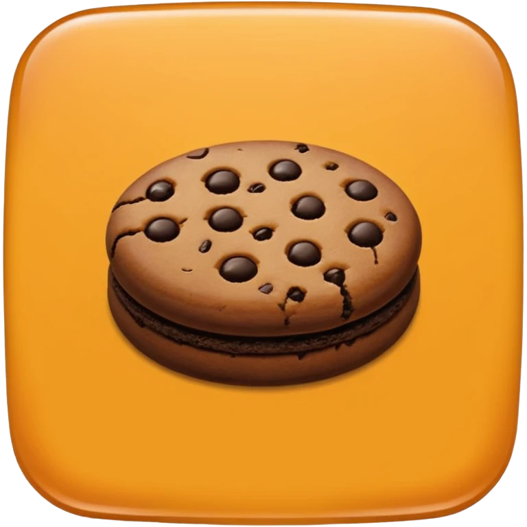 black cookie emoji