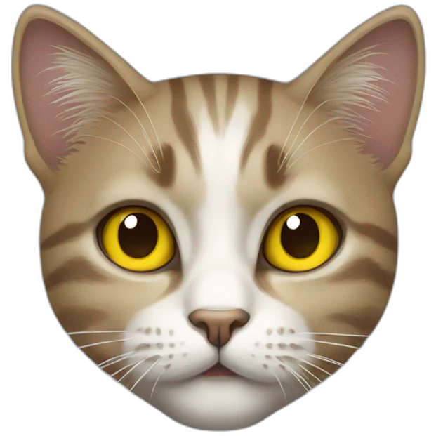 Cat with Ukrainian flag  emoji
