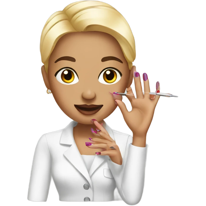 Nail artist emoji