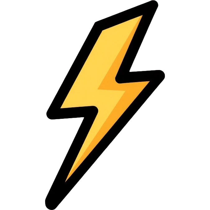 lightning bolt emoji