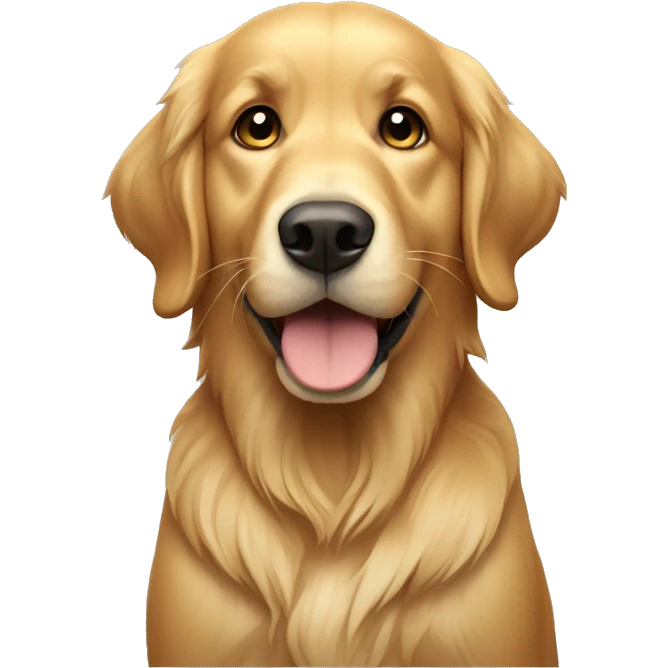 Begging golden retriever  emoji