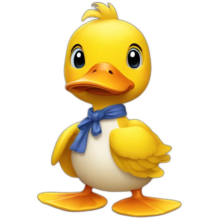 yellow duck with boxing gloves emoji