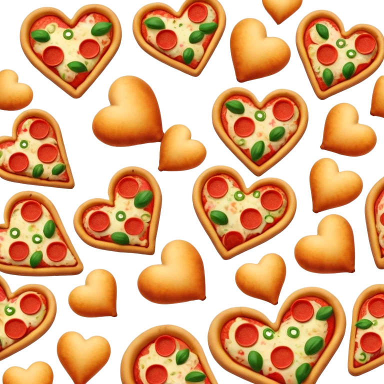 Pizza vegetable hearts beautiful finish emoji
