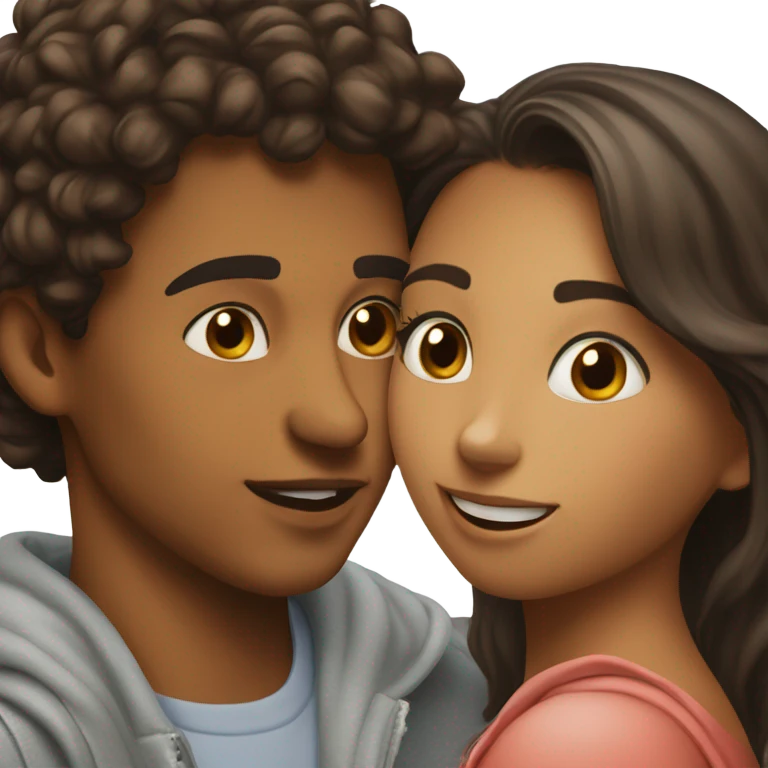 guy kiss girl so very love  emoji