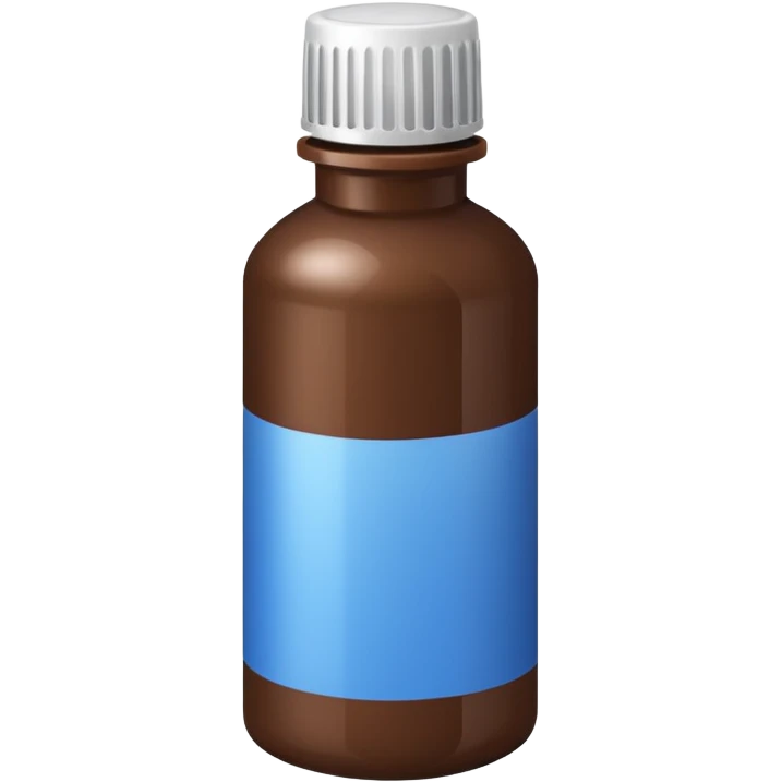 Bottle of brunette hair dye emoji