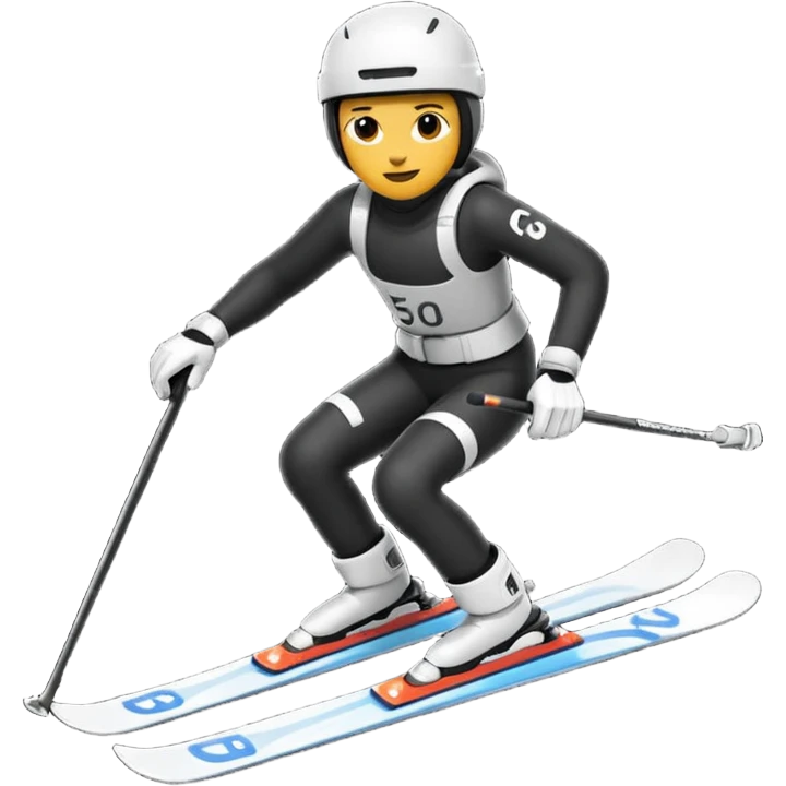 a ski google emoji