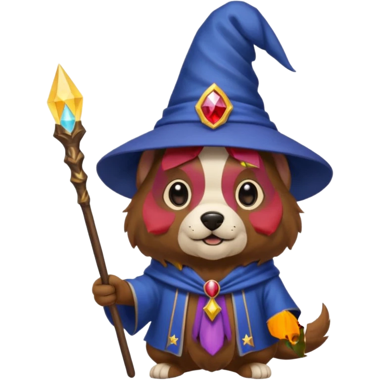 Dog wizard emoji
