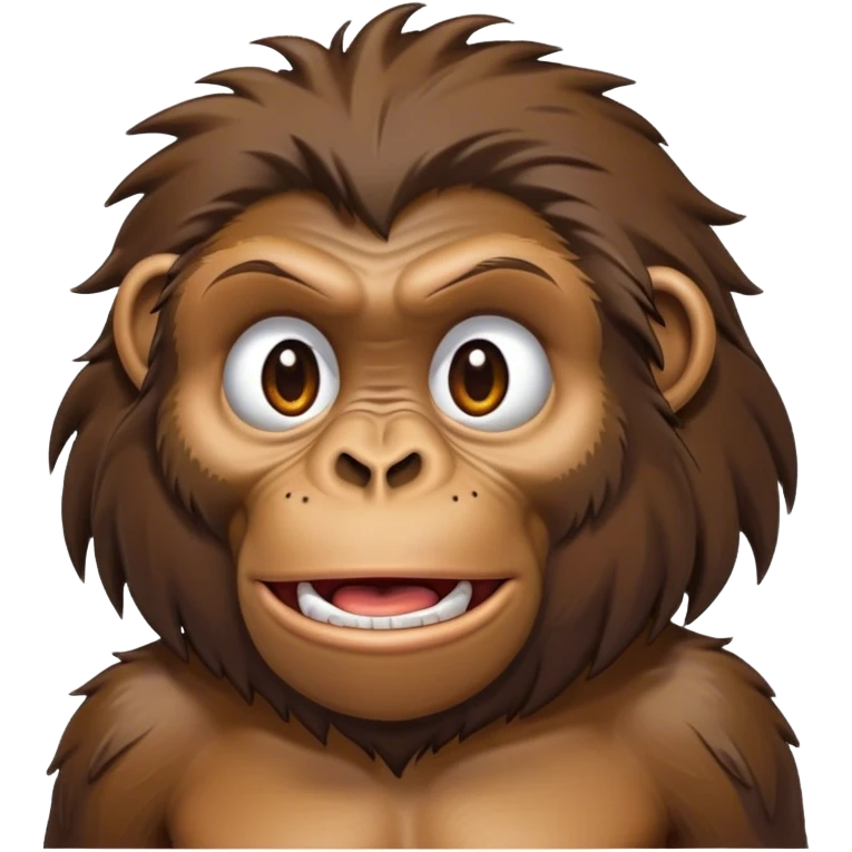 standing full body ape talking disheveled full body  emoji