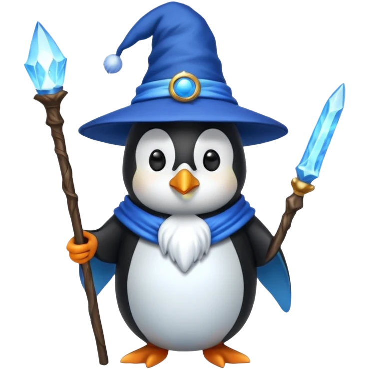 Penguin Wizard emoji