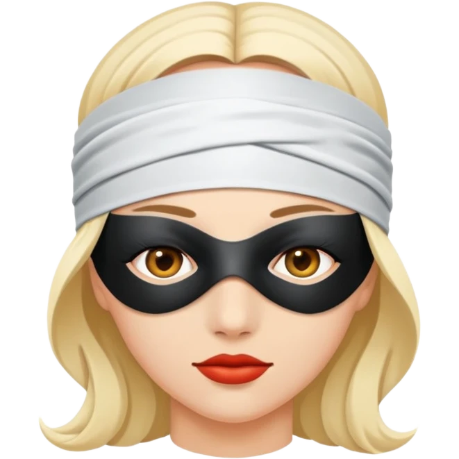 Blindfolded woman  emoji