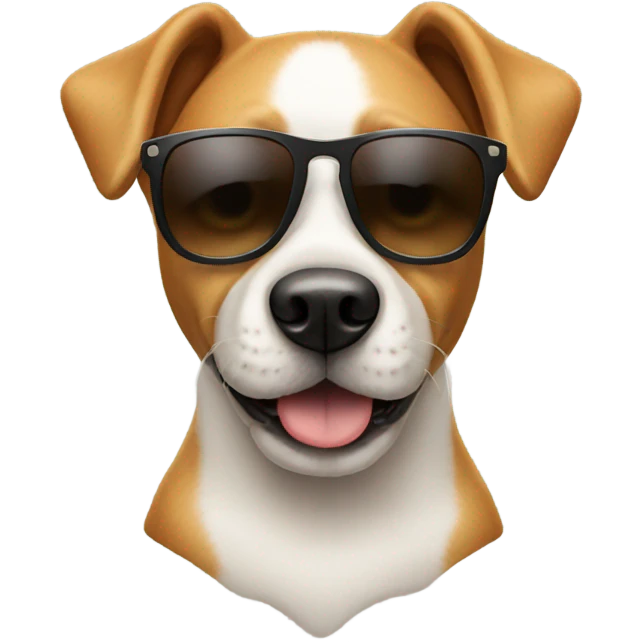 Dog with sunglasses  emoji